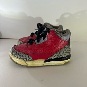 Nike air jordan 3 retro SE PS Fire Red United sz 6c